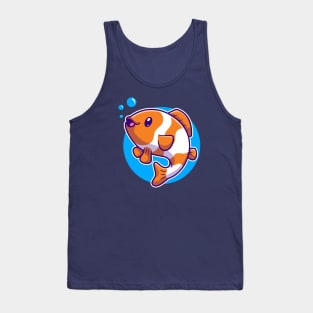 Cute Clownfish Swimming Cartoon Tank Top